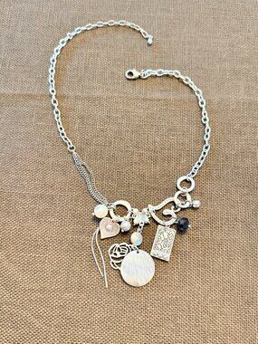 Brighton multi-strand mixed charm necklace